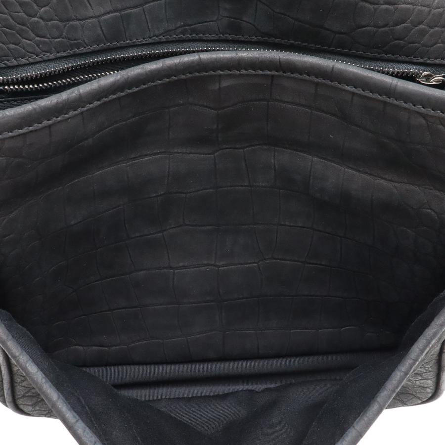 SAINT LAURENT PARIS サン ローラン パリ YSL イブサンローラン ニキ ミディアム チェーンショルダーバッグ ヌバック クロコ型押し |  | 08