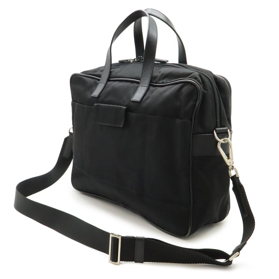 PRADA プラダ トライアングルロゴ ビジネスバッグ ブリーフケース 書類カバン 2WAY ショルダーバッグ ナイロン NERO ブラック | PRADA | 01