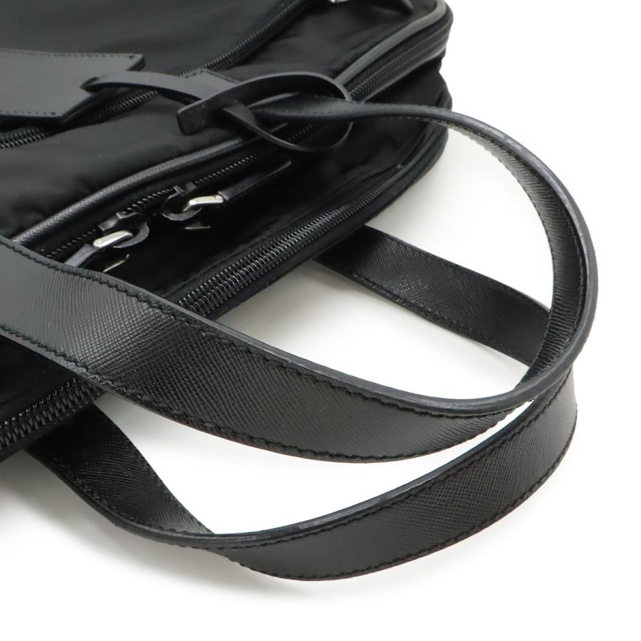 PRADA プラダ トライアングルロゴ ビジネスバッグ ブリーフケース 書類カバン 2WAY ショルダーバッグ ナイロン NERO ブラック | PRADA | 03