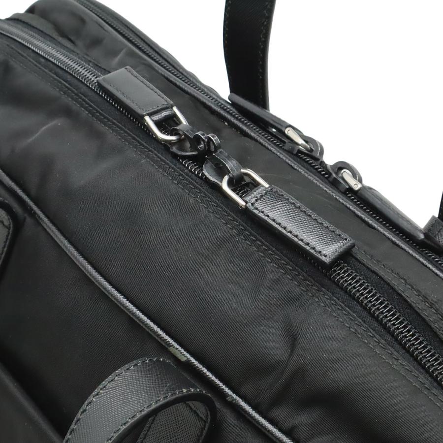 PRADA プラダ トライアングルロゴ ビジネスバッグ ブリーフケース 書類カバン 2WAY ショルダーバッグ ナイロン NERO ブラック | PRADA | 04