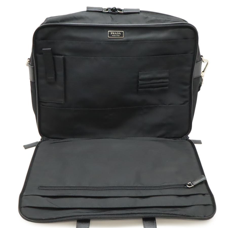 PRADA プラダ トライアングルロゴ ビジネスバッグ ブリーフケース 書類カバン 2WAY ショルダーバッグ ナイロン NERO ブラック | PRADA | 05