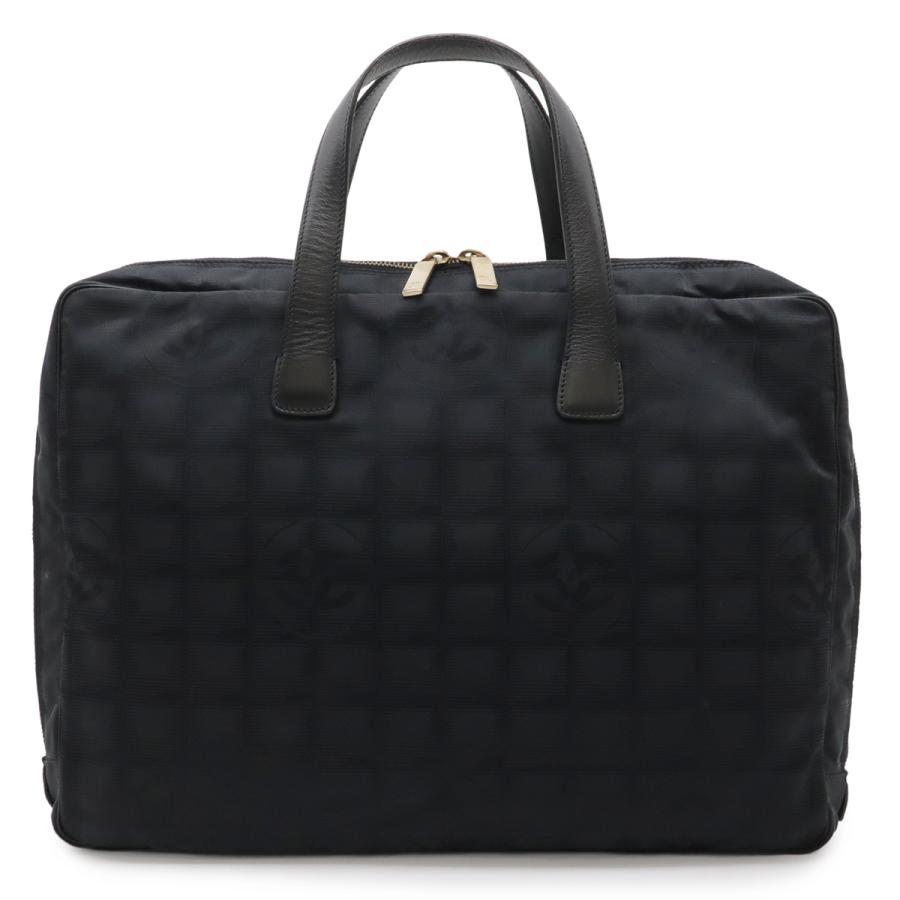 CHANEL シャネル ニュートラベルライン ビジネスバッグ ブリーフケース 書類カバン パソコンケース ナイロンジャガード ブラック 黒 | CHANEL