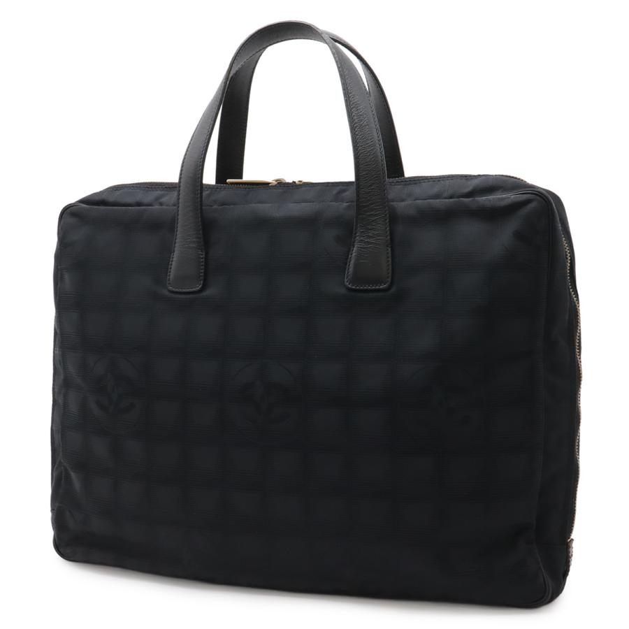 CHANEL シャネル ニュートラベルライン ビジネスバッグ ブリーフケース 書類カバン パソコンケース ナイロンジャガード ブラック 黒 | CHANEL | 01