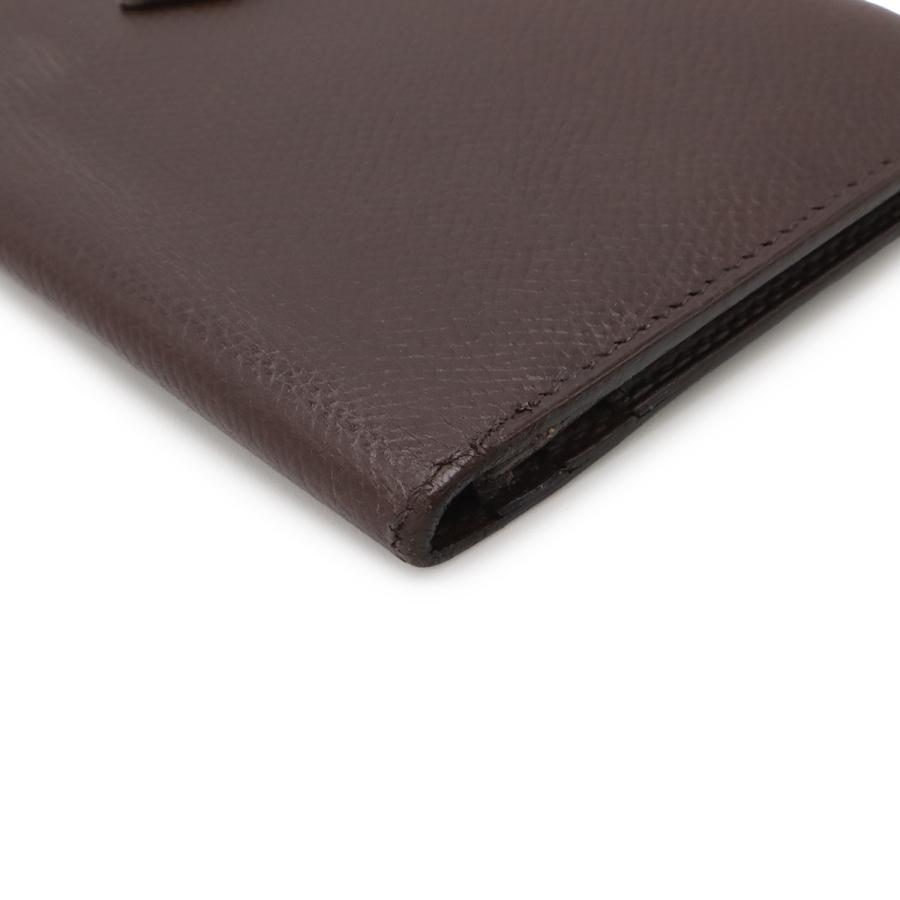 HERMES エルメス ベアン クラシック 2つ折長財布 二つ折り長財布 ヴォーエプソン レザー ダークブラウン シルバー金具 □H刻印 | HERMES | 02