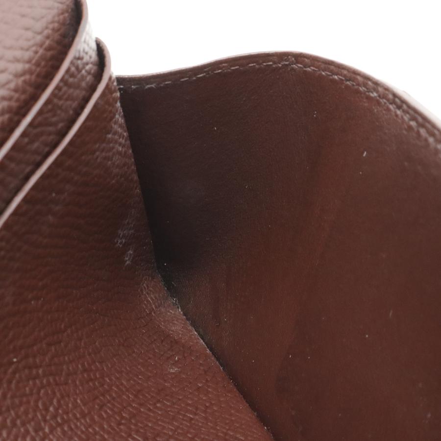 HERMES エルメス ベアン クラシック 2つ折長財布 二つ折り長財布 ヴォーエプソン レザー ダークブラウン シルバー金具 □H刻印 | HERMES | 06