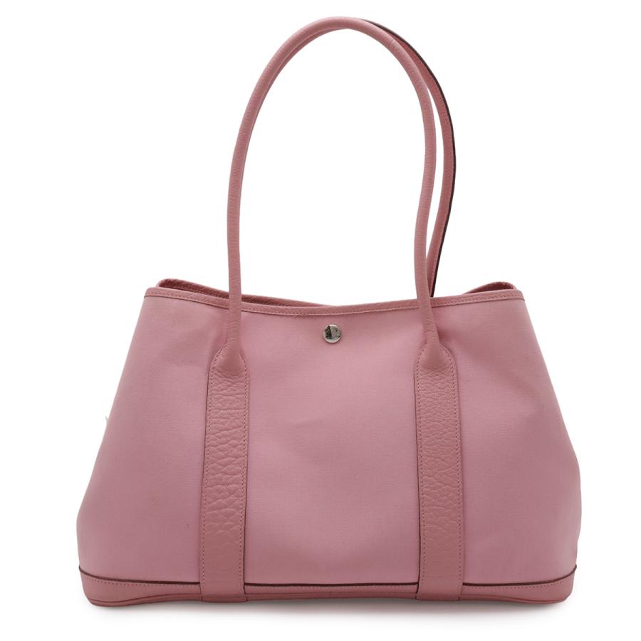 HERMES エルメス ガーデンショルダー トートバッグ ショルダーバッグ セミショルダー トワルオフィシエ レザー ピンク □O刻印 | HERMES