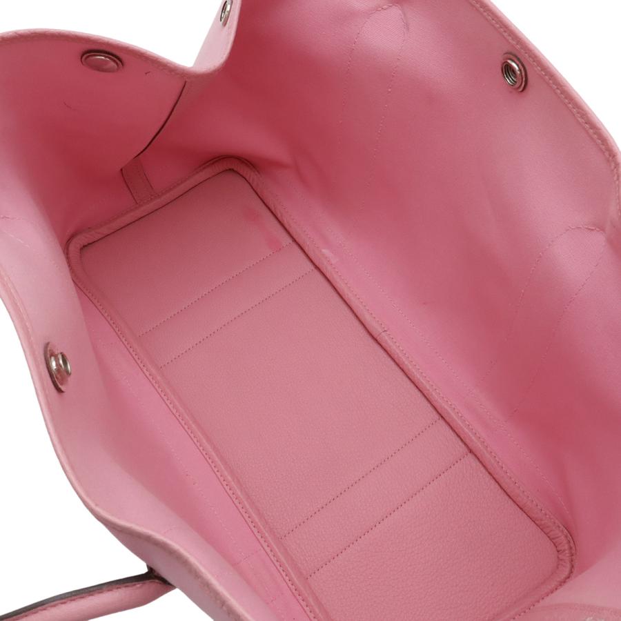 HERMES エルメス ガーデンショルダー トートバッグ ショルダーバッグ セミショルダー トワルオフィシエ レザー ピンク □O刻印 | HERMES | 06