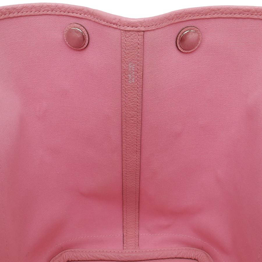 HERMES エルメス ガーデンショルダー トートバッグ ショルダーバッグ セミショルダー トワルオフィシエ レザー ピンク □O刻印 | HERMES | 07