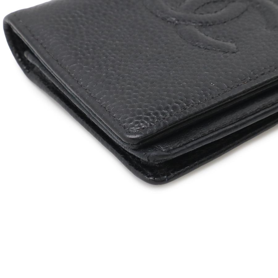 CHANEL シャネル ココマーク カードケース 名刺入れ パスケース キャビアスキン レザー ブラック 黒 A13503 | CHANEL | 02