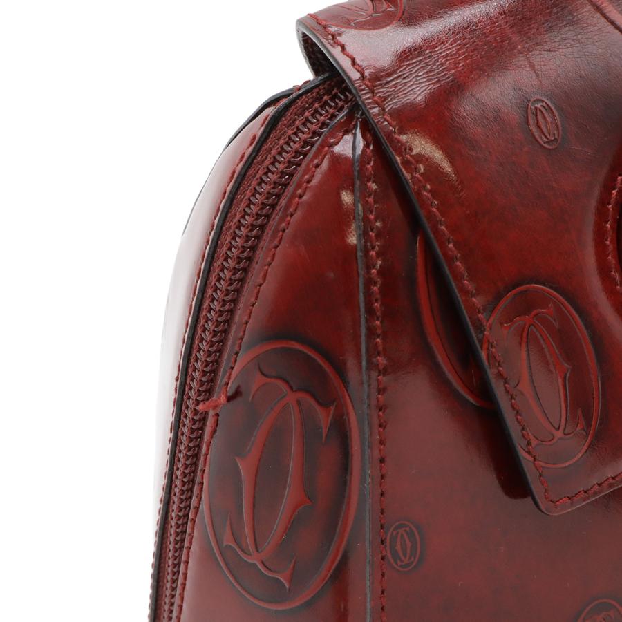 Cartier カルティエ ハッピーバースデー バックパック リュックサック レザー ボルドー ゴールド金具 | Cartier | 03