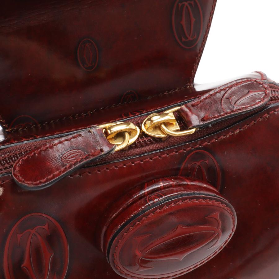Cartier カルティエ ハッピーバースデー バックパック リュックサック レザー ボルドー ゴールド金具 | Cartier | 06
