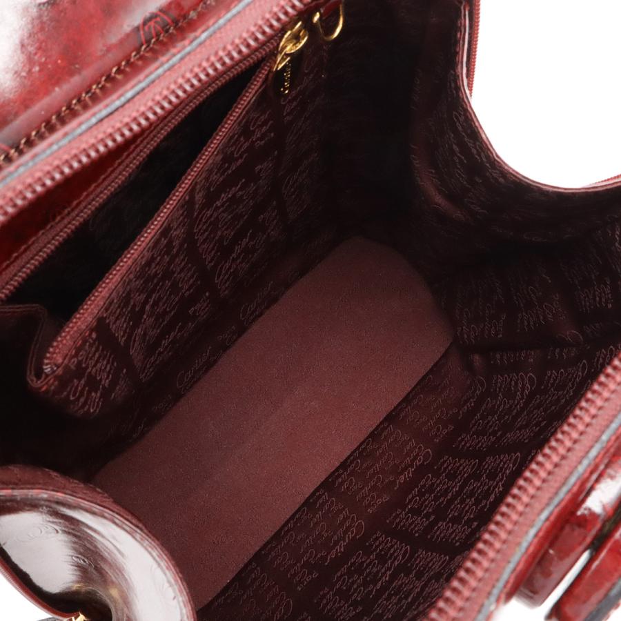 Cartier カルティエ ハッピーバースデー バックパック リュックサック レザー ボルドー ゴールド金具 | Cartier | 07
