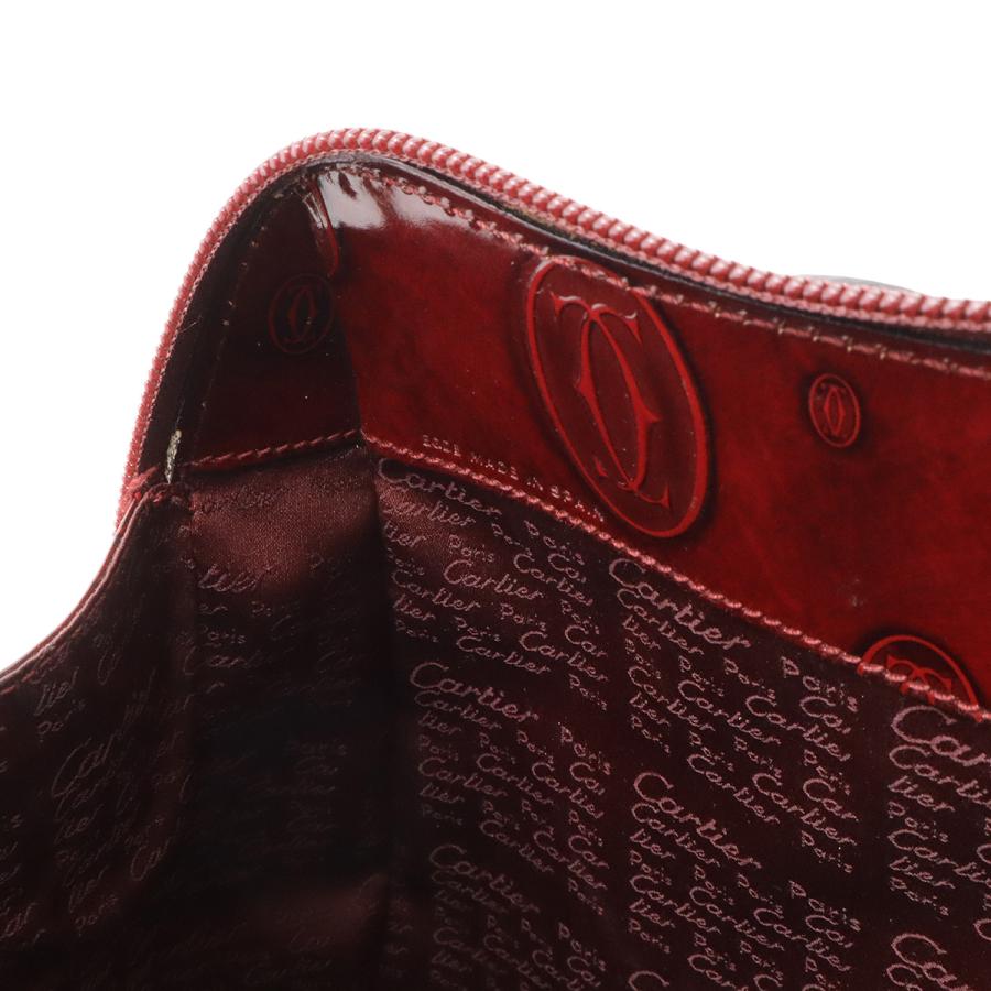Cartier カルティエ ハッピーバースデー バックパック リュックサック レザー ボルドー ゴールド金具 | Cartier | 08