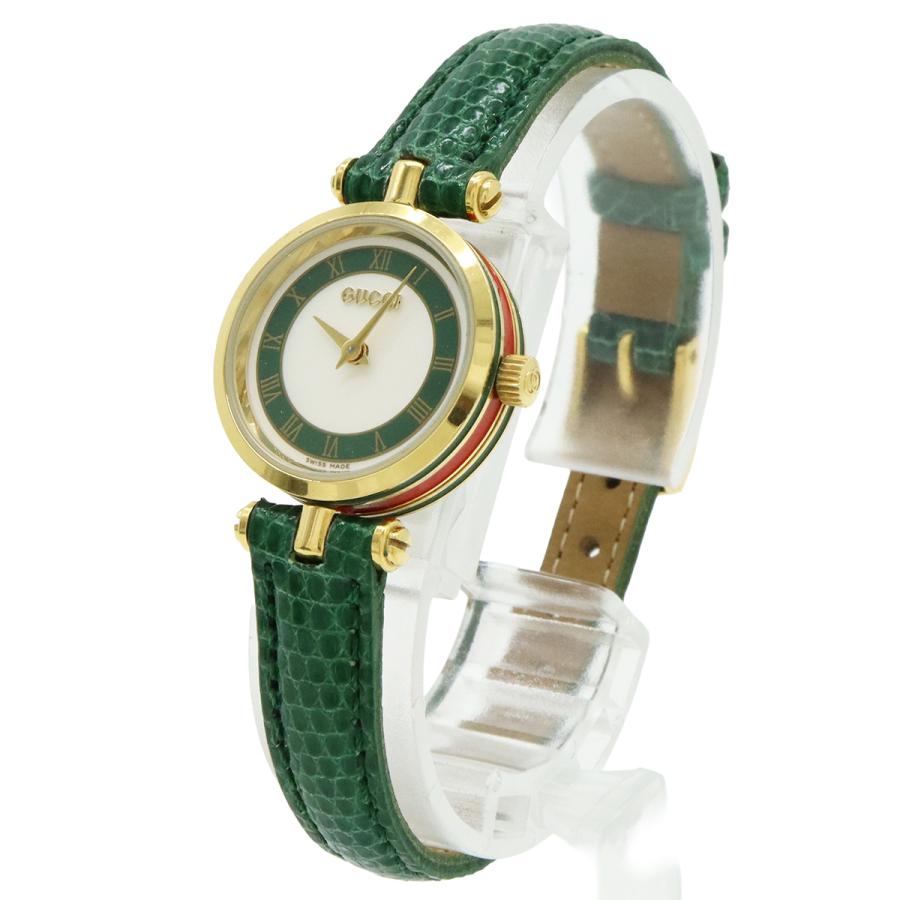 GUCCI グッチ ホワイト文字盤 GP 革ベルト レディース QZ クォーツ 腕時計 2000L | GUCCI | 01