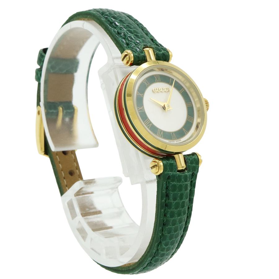 GUCCI グッチ ホワイト文字盤 GP 革ベルト レディース QZ クォーツ 腕時計 2000L | GUCCI | 02
