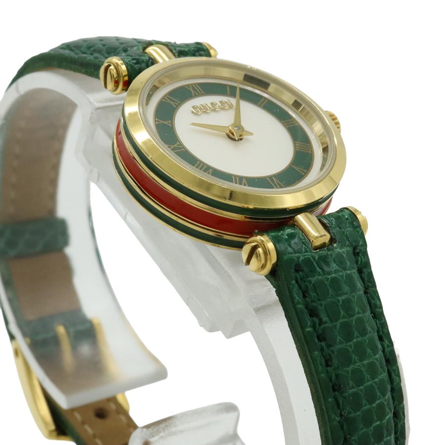 GUCCI グッチ ホワイト文字盤 GP 革ベルト レディース QZ クォーツ 腕時計 2000L | GUCCI | 04