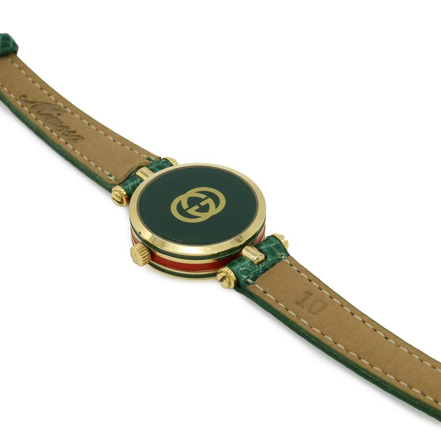 GUCCI グッチ ホワイト文字盤 GP 革ベルト レディース QZ クォーツ 腕時計 2000L | GUCCI | 06