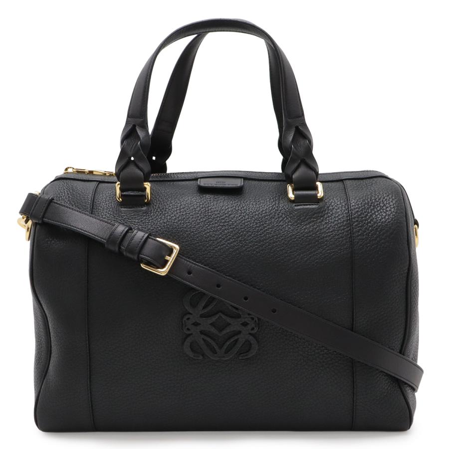 LOEWE ロエベ フスタ31 ハンドバッグ ミニボストンバッグ 2WAY ショルダーバッグ レザー ブラック 黒 ゴールド金具 316.26.F24 | LOEWE