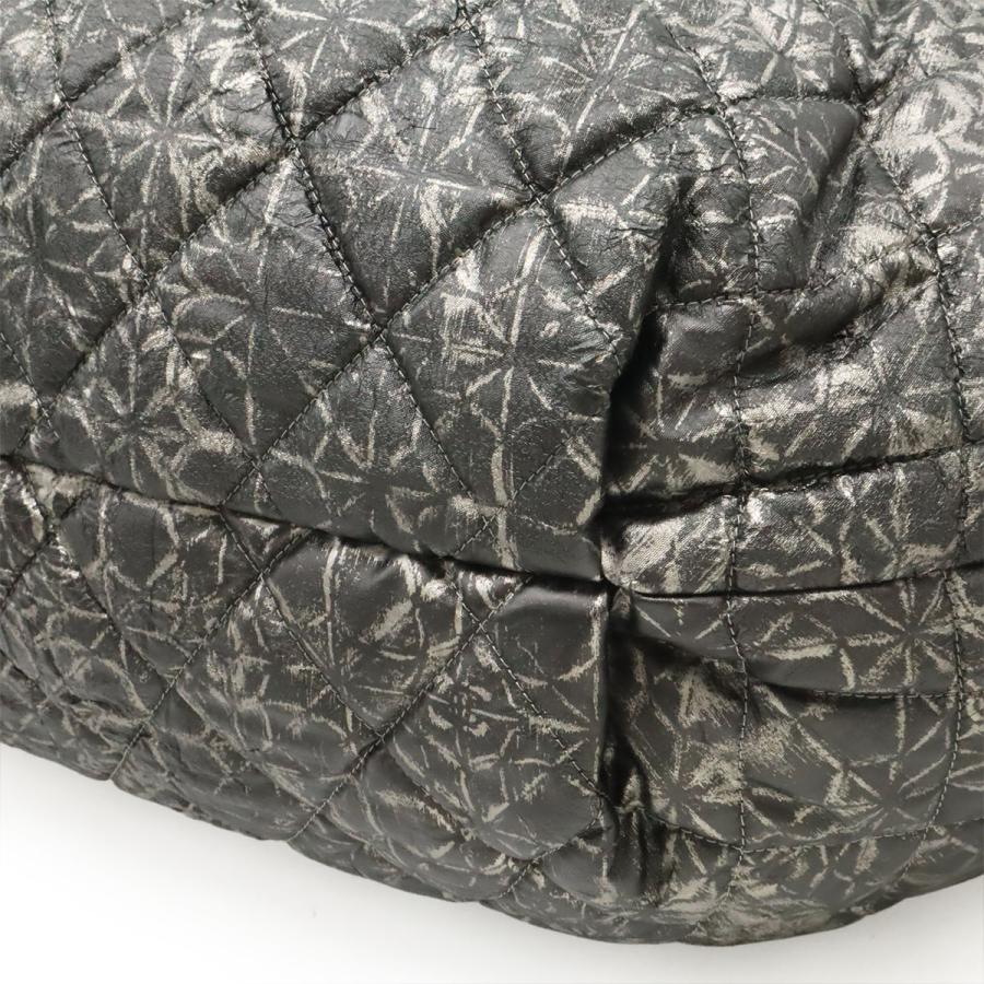 CHANEL シャネル メルローズカバス ココマーク チェーンショルダー ショルダーバッグ トートバッグ ナイロン グレー シルバー A47190 | CHANEL | 02