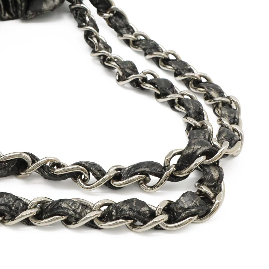 CHANEL シャネル メルローズカバス ココマーク チェーンショルダー ショルダーバッグ トートバッグ ナイロン グレー シルバー A47190 | CHANEL | 03