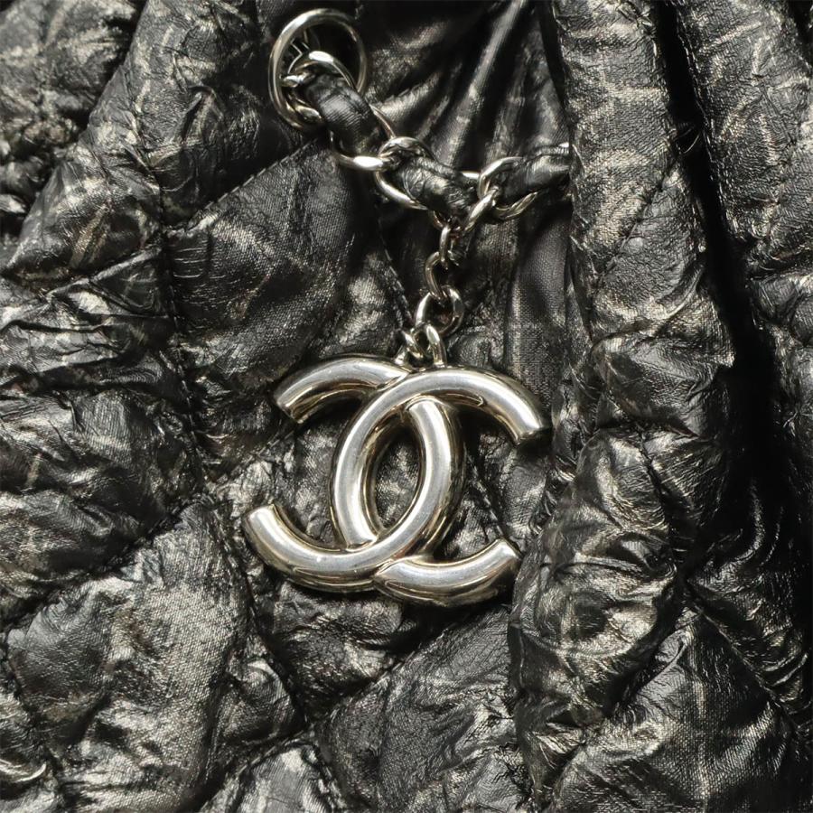CHANEL シャネル メルローズカバス ココマーク チェーンショルダー ショルダーバッグ トートバッグ ナイロン グレー シルバー A47190 | CHANEL | 07