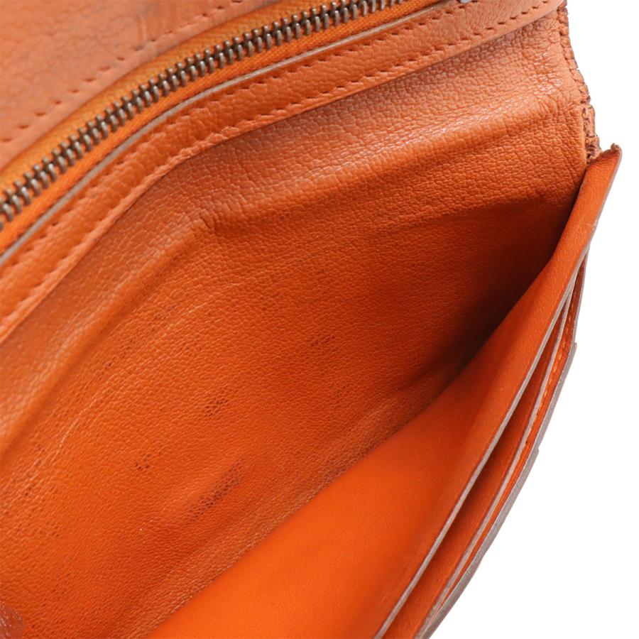 HERMES エルメス ベアン クラシック 2つ折長財布 二つ折り クロコダイル ニロティカス ワニ革 ダイヤモンド K18WG パンデピス オレンジ系 | HERMES | 05