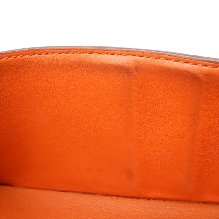 HERMES エルメス ベアン クラシック 2つ折長財布 二つ折り クロコダイル ニロティカス ワニ革 ダイヤモンド K18WG パンデピス オレンジ系 | HERMES | 06