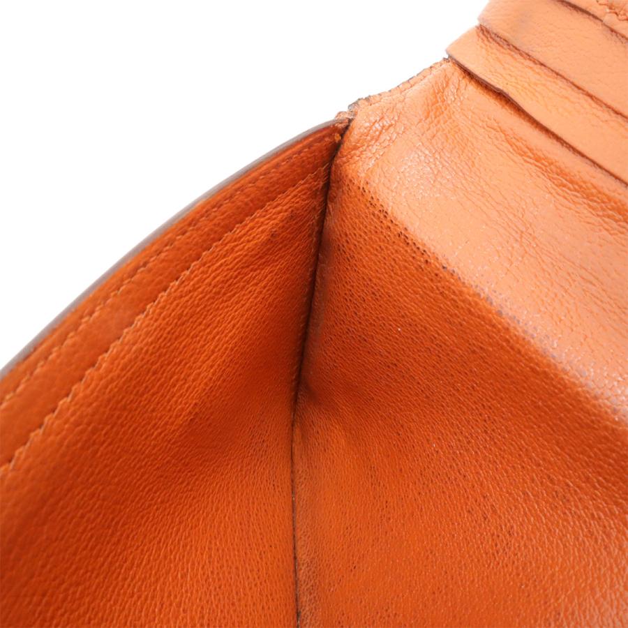 HERMES エルメス ベアン クラシック 2つ折長財布 二つ折り クロコダイル ニロティカス ワニ革 ダイヤモンド K18WG パンデピス オレンジ系 | HERMES | 07
