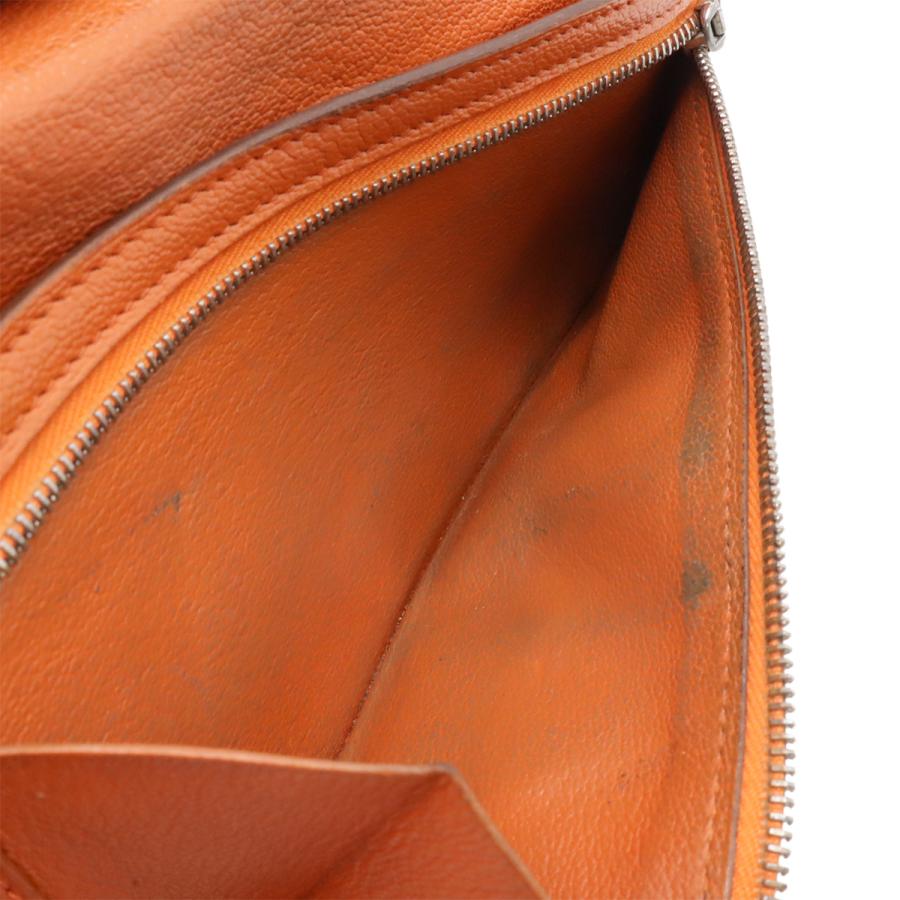 HERMES エルメス ベアン クラシック 2つ折長財布 二つ折り クロコダイル ニロティカス ワニ革 ダイヤモンド K18WG パンデピス オレンジ系 | HERMES | 08