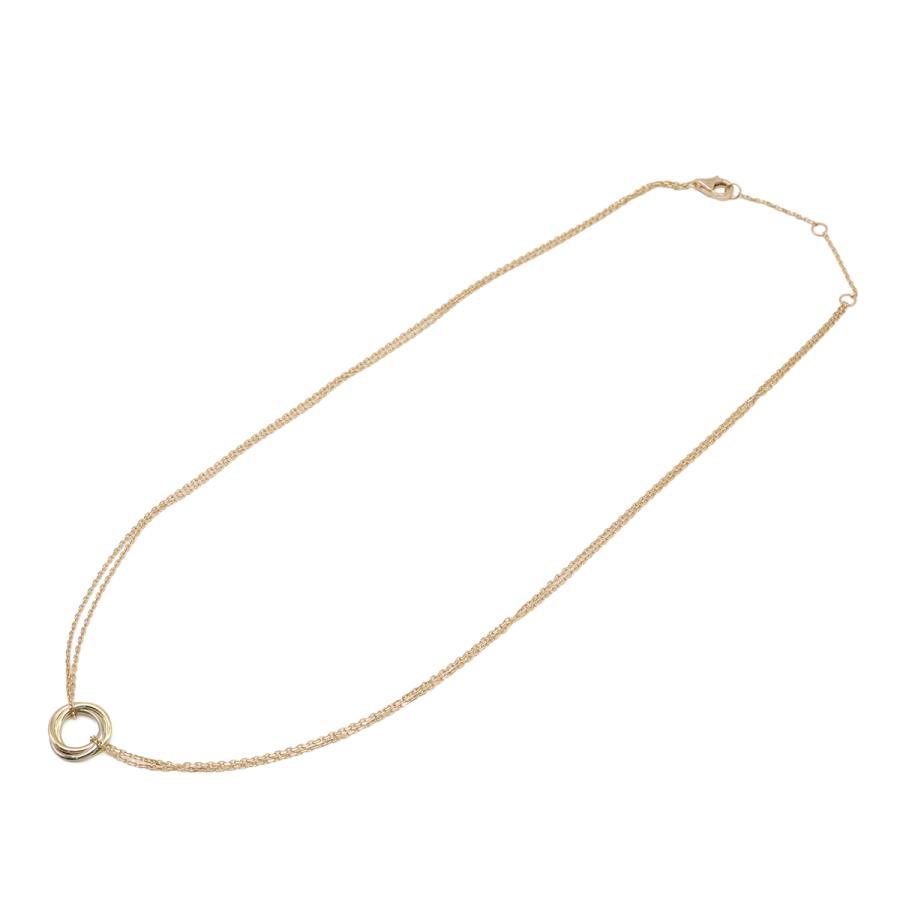 Cartier カルティエ トリニティ ペンダント ミニモデル ネックレス ダブルチェーン 3カラー ゴールド K18PG YG WG B7224816 | Cartier | 01