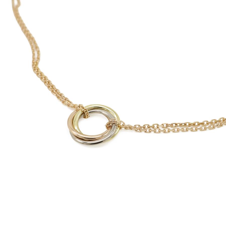 Cartier カルティエ トリニティ ペンダント ミニモデル ネックレス ダブルチェーン 3カラー ゴールド K18PG YG WG B7224816 | Cartier | 02