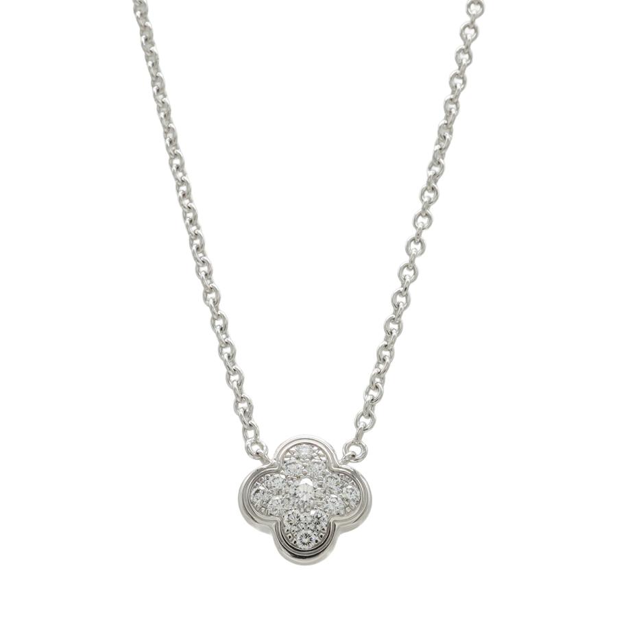 Van Cleef & Arpels ヴァン クリーフ & アーペル ピュア アルハンブラ ネックレス ペンダント K18WG ダイヤモンド VCARD81200 | Van Cleef ＆ Arpels