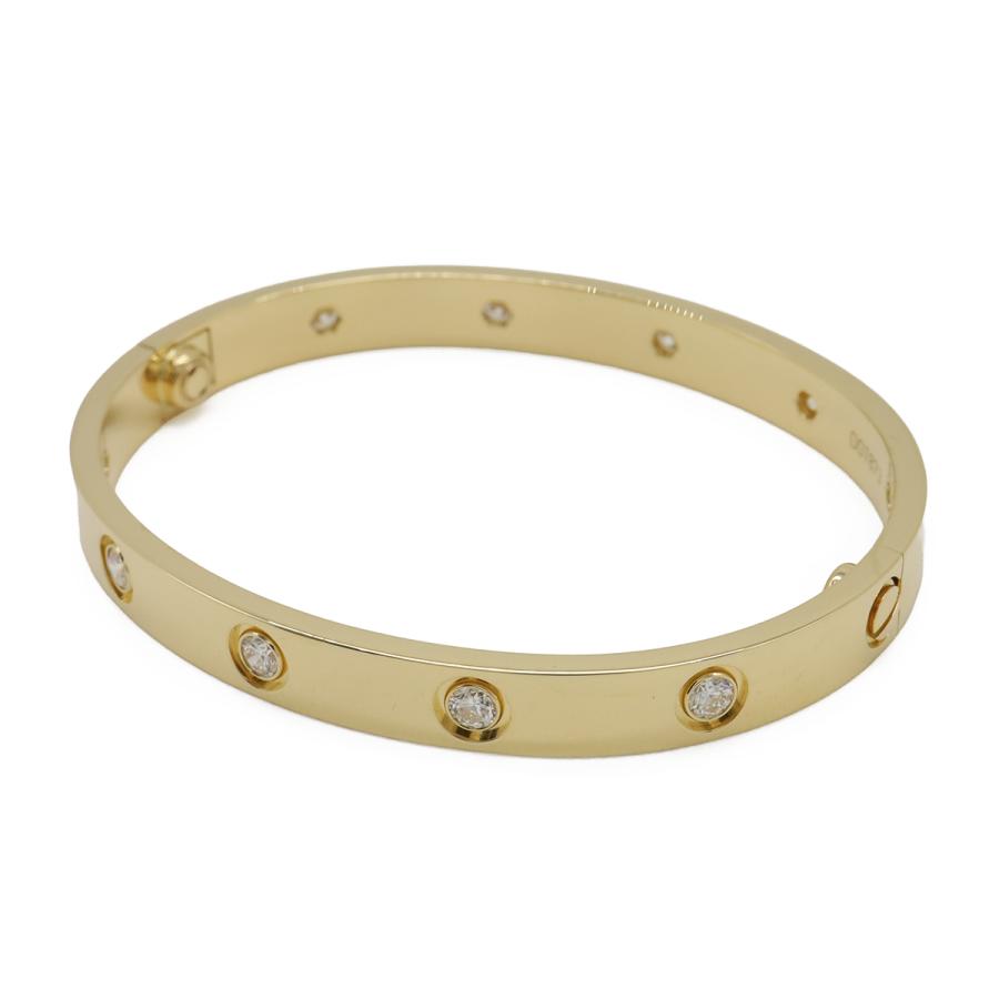 Cartier カルティエ LOVE LΘVE ラブブレス ブレスレット フルダイヤ K18YG 750YG イエローゴールド 10PD ダイヤモンド #16 | Cartier | 01