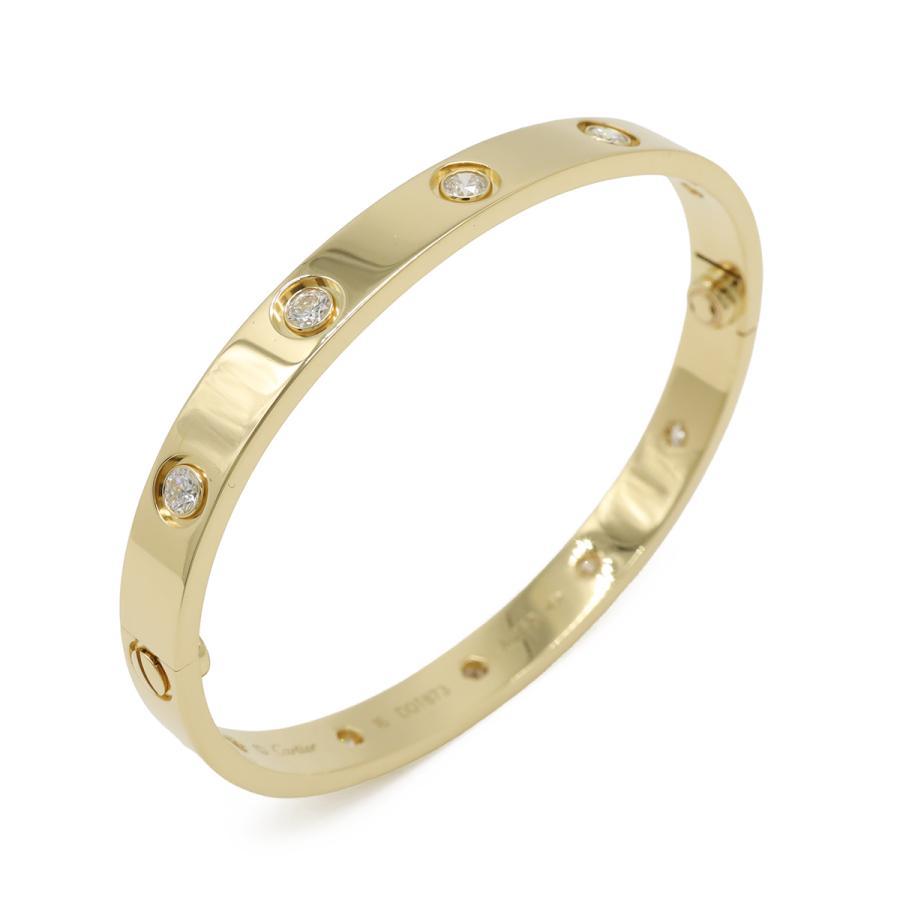 Cartier カルティエ LOVE LΘVE ラブブレス ブレスレット フルダイヤ K18YG 750YG イエローゴールド 10PD ダイヤモンド #16 | Cartier | 02