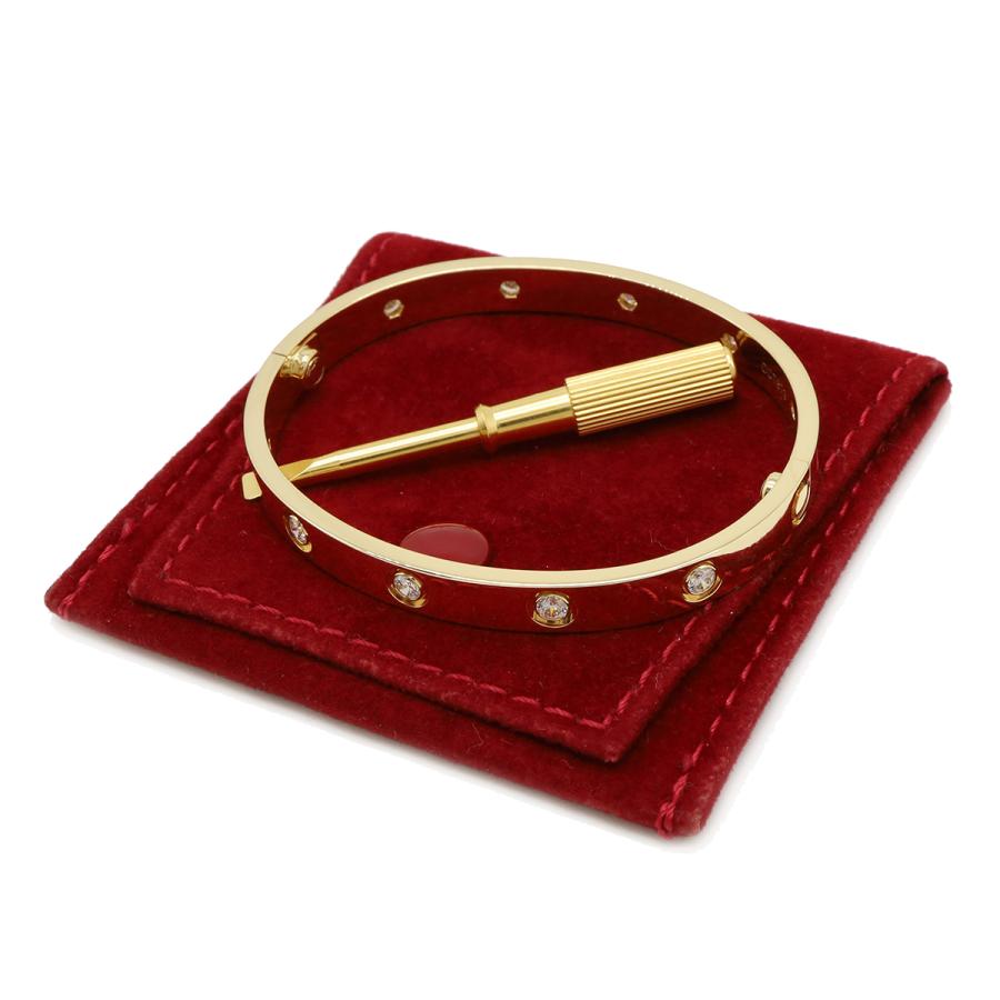 Cartier カルティエ LOVE LΘVE ラブブレス ブレスレット フルダイヤ K18YG 750YG イエローゴールド 10PD ダイヤモンド #16 | Cartier | 06