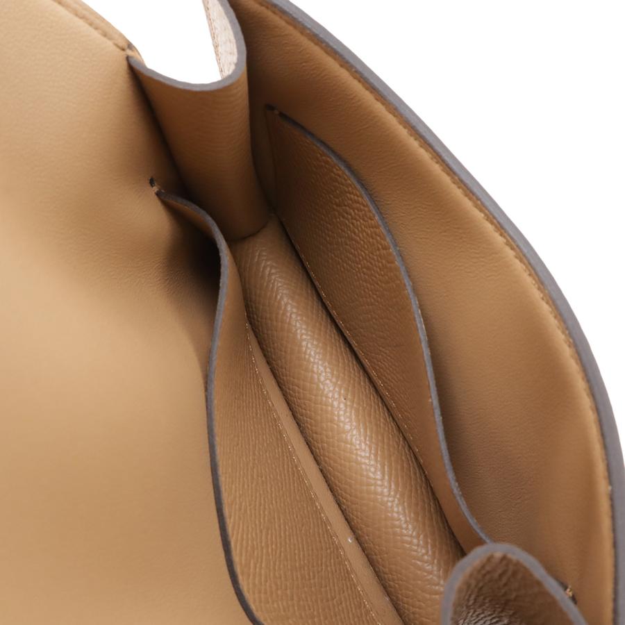 HERMES エルメス コンスタンス スリム 2つ折財布 二つ折り財布 ヴォーエプソン レザー チャイ ベージュブラウン系 コインケース付き | HERMES | 04