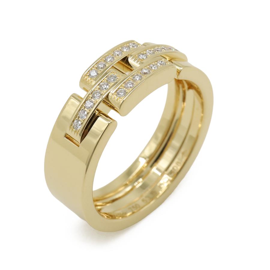 Cartier カルティエ マイヨン パンテール リング 指輪 ハーフパヴェ K18YG 750YG イエローゴールド ダイヤモンド #53 13号 | Cartier