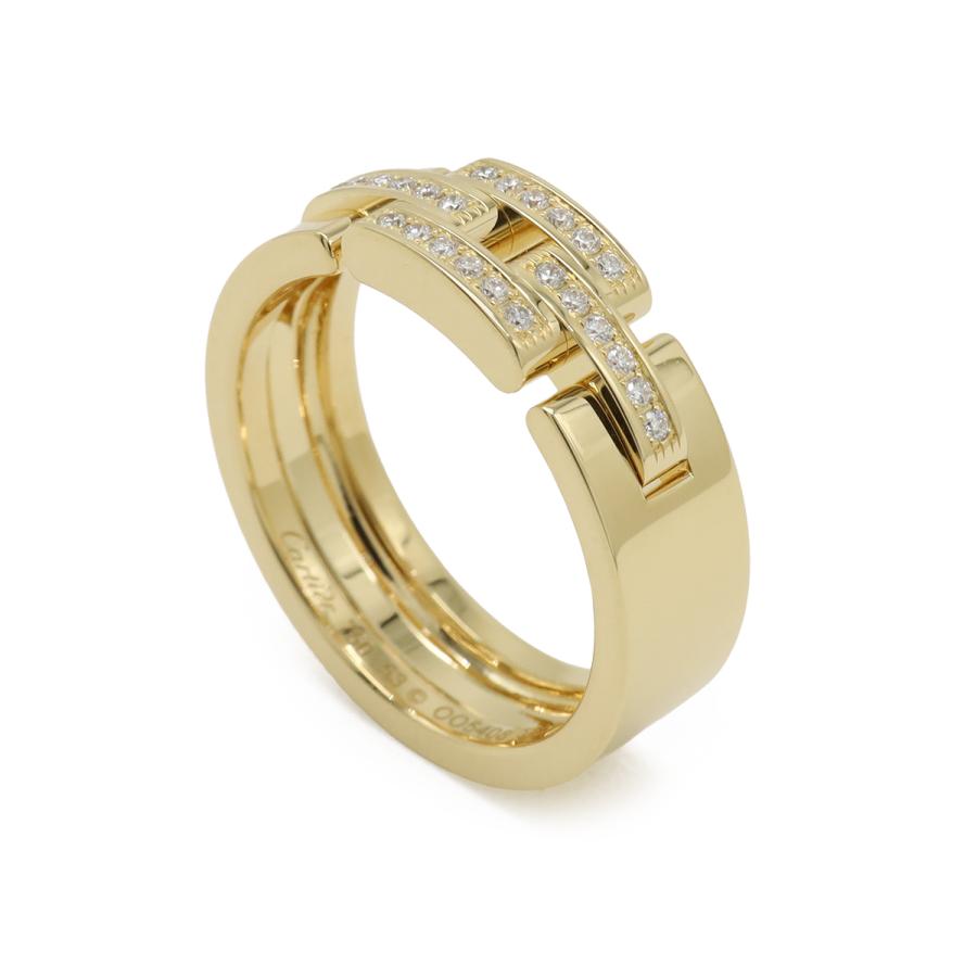Cartier カルティエ マイヨン パンテール リング 指輪 ハーフパヴェ K18YG 750YG イエローゴールド ダイヤモンド #53 13号 | Cartier | 01