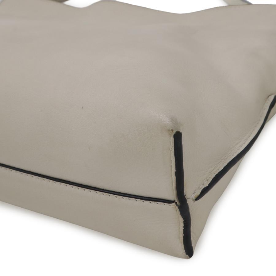 LOEWE ロエベ アナグラム フラメンコ クラッチ ミニ ショルダーバッグ ポシェット 2WAY クラッチバッグ 巾着 レザー アイボリー 白 | LOEWE | 02