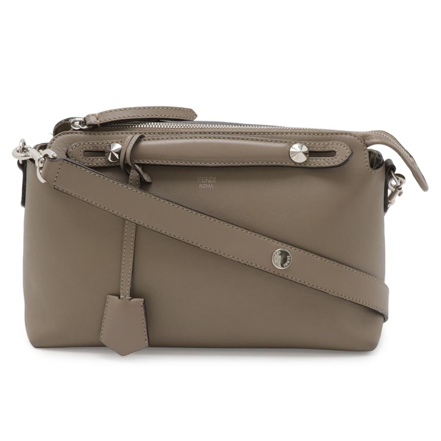FENDI フェンディ BY THE WAY バイザウェイ ミディアム ハンドバッグ 2WAY ショルダーバッグ レザー グレージュ シルバー金具 8BL124 | FENDI