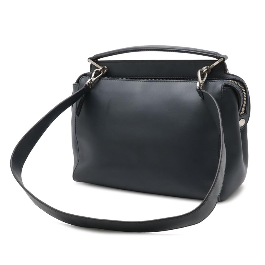FENDI フェンディ ドットコム ハンドバッグ 2WAY ショルダーバッグ セミショルダー レザー ネイビー 紺 ポーチ付き 8BN293 | FENDI | 01