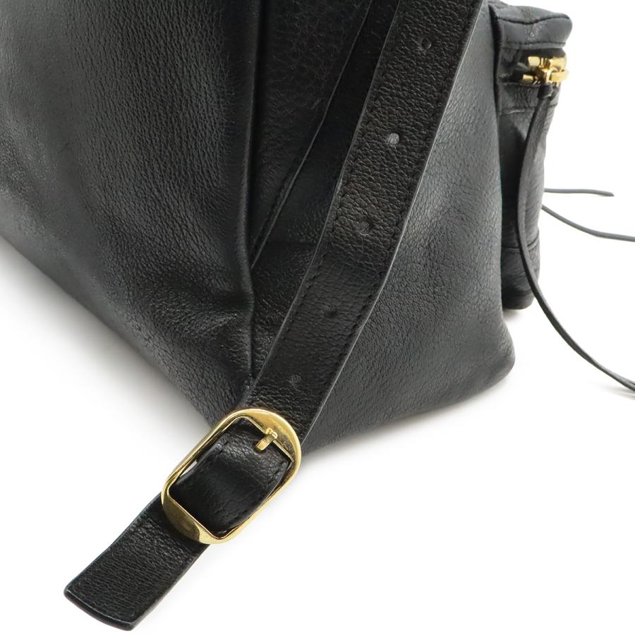 BALENCIAGA バレンシアガ シティ バックパック リュックサック デイパック レザー ブラック 黒 ゴールド金具 ミラー付き 453294 | BALENCIAGA | 04