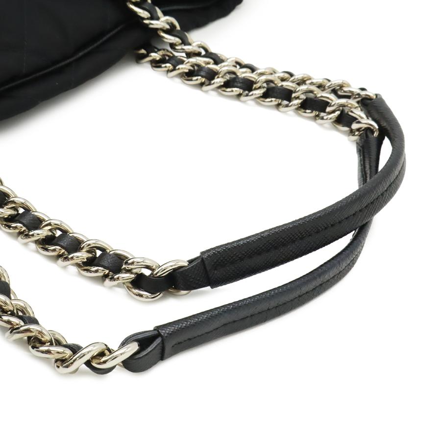 PRADA プラダ テスート トライアングルロゴ チェーンショルダーバッグ 2WAY キルティング ナイロン NERO ブラック | PRADA | 03
