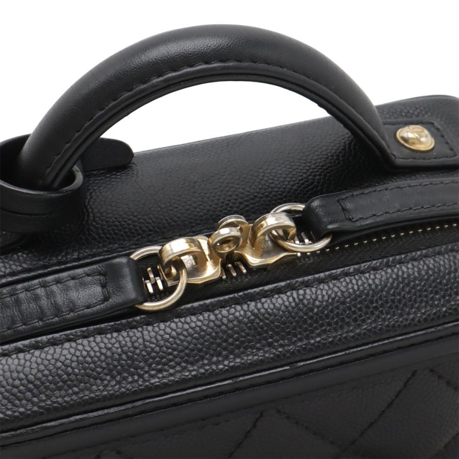 CHANEL シャネル CCフィリグリー スモール バニティバッグ ハンドバッグ 2WAY チェーンショルダーバッグ キャビアスキン レザー ブラック | CHANEL | 03