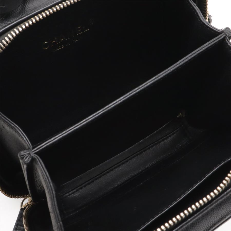 CHANEL シャネル CCフィリグリー スモール バニティバッグ ハンドバッグ 2WAY チェーンショルダーバッグ キャビアスキン レザー ブラック | CHANEL | 05