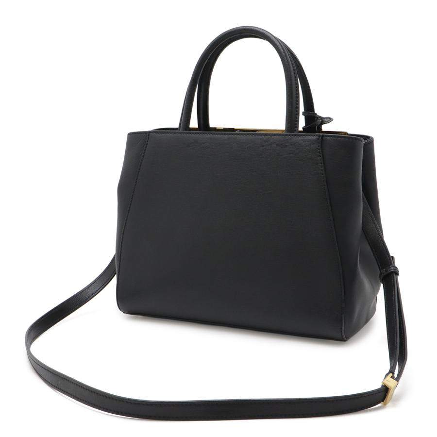 FENDI フェンディ PETITE 2JOURS プチ トゥージュール ハンドバッグ トートバッグ 2WAY ショルダーバッグ レザー ブラック 黒 | FENDI | 01