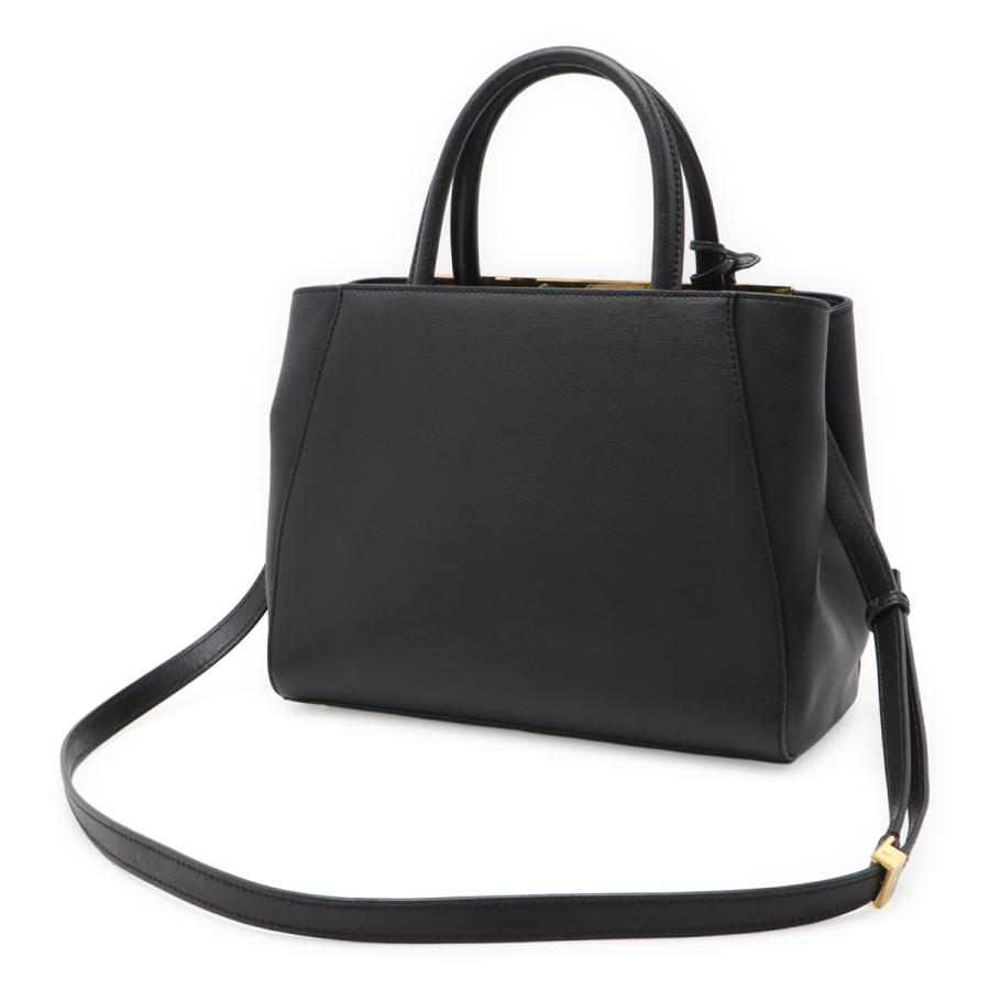 FENDI フェンディ PETITE 2JOURS プチ トゥージュール ハンドバッグ トートバッグ 2WAY ショルダーバッグ レザー ブラック 黒 | FENDI | 01
