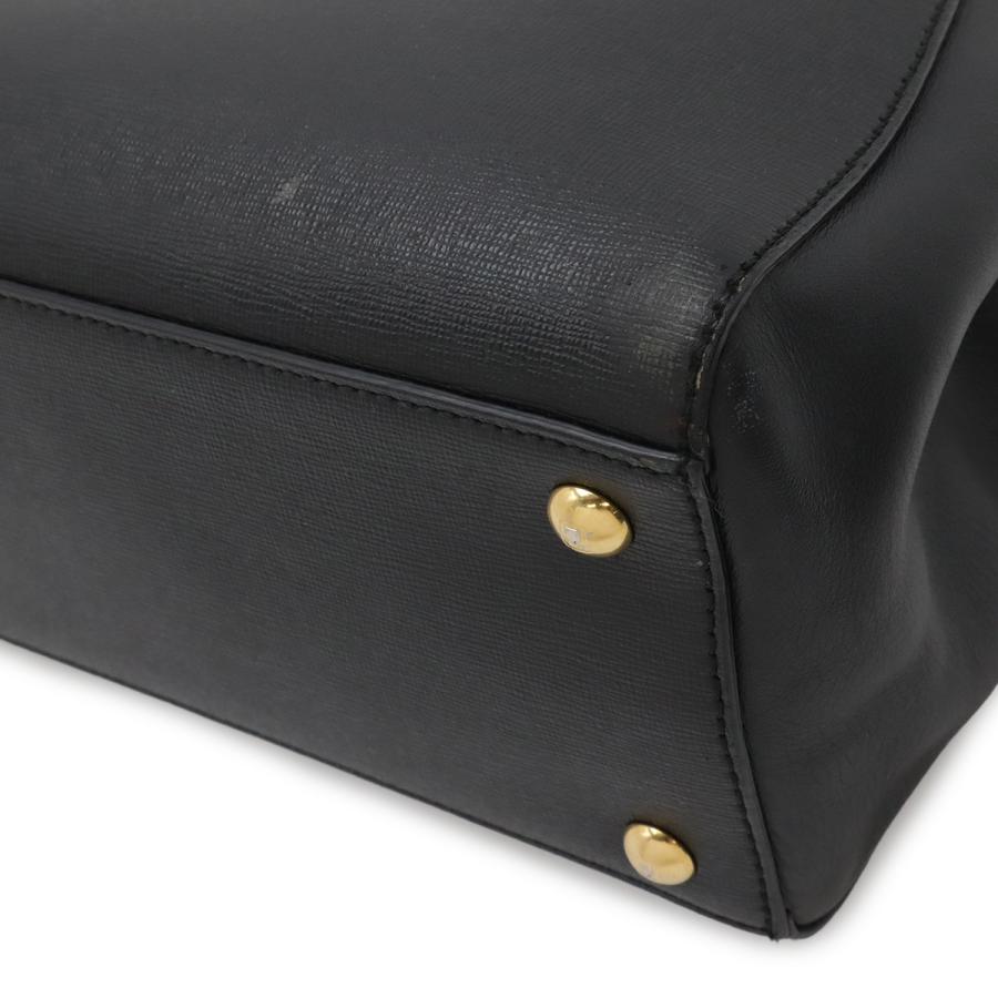 FENDI フェンディ PETITE 2JOURS プチ トゥージュール ハンドバッグ トートバッグ 2WAY ショルダーバッグ レザー ブラック 黒 | FENDI | 02