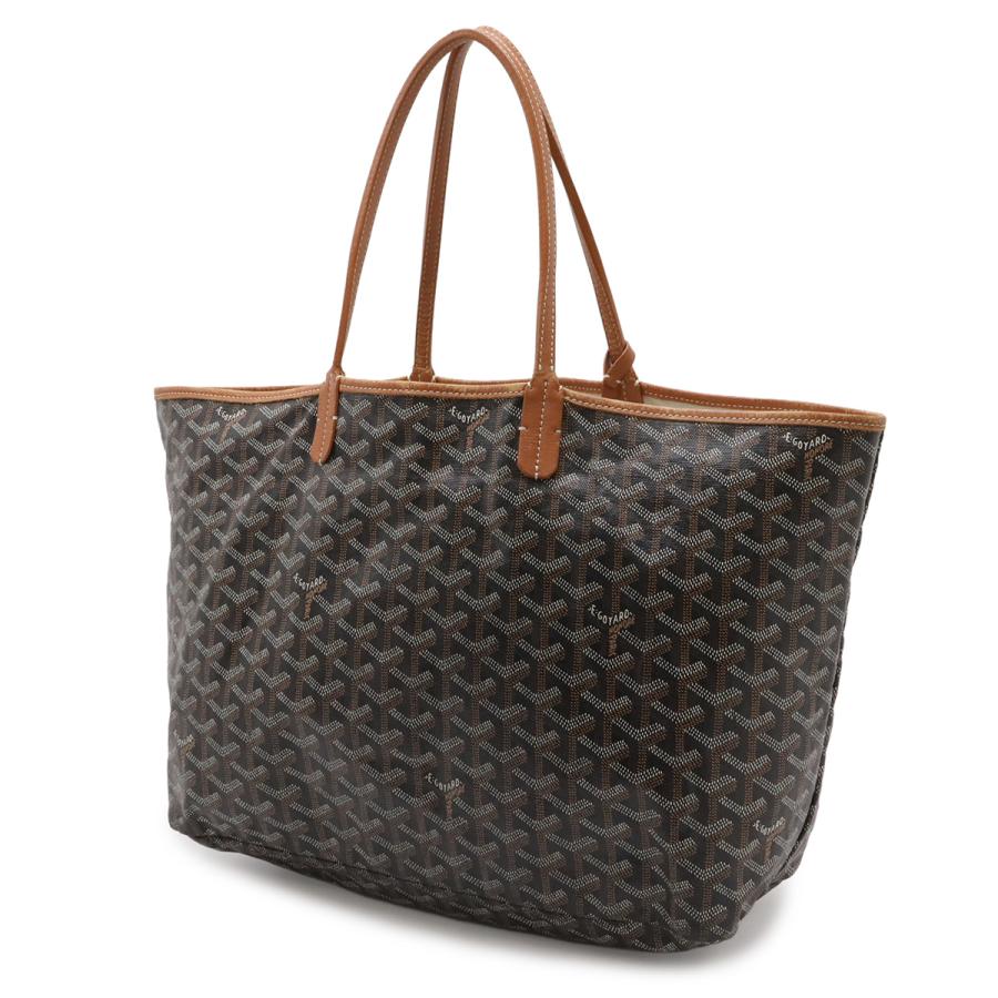 GOYARD ゴヤール サンルイPM トートバッグ ショルダーバッグ コーティングキャンバス レザー ダークブラウン 茶 ブラウン ホワイト | GOYARD | 01