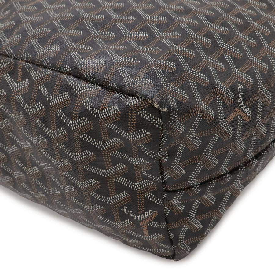GOYARD ゴヤール サンルイPM トートバッグ ショルダーバッグ コーティングキャンバス レザー ダークブラウン 茶 ブラウン ホワイト | GOYARD | 02